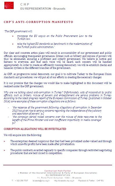 CHP AntiCorruption Manifesto Cover